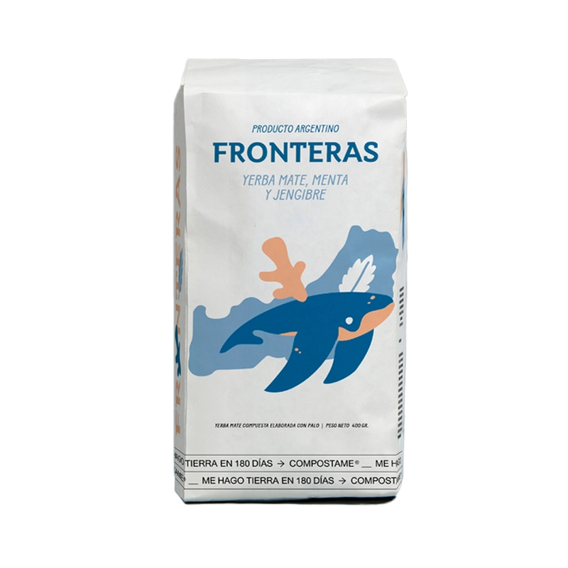 Pack Fronteras Yerba Mate, Menta y Jengibre 400 Gr