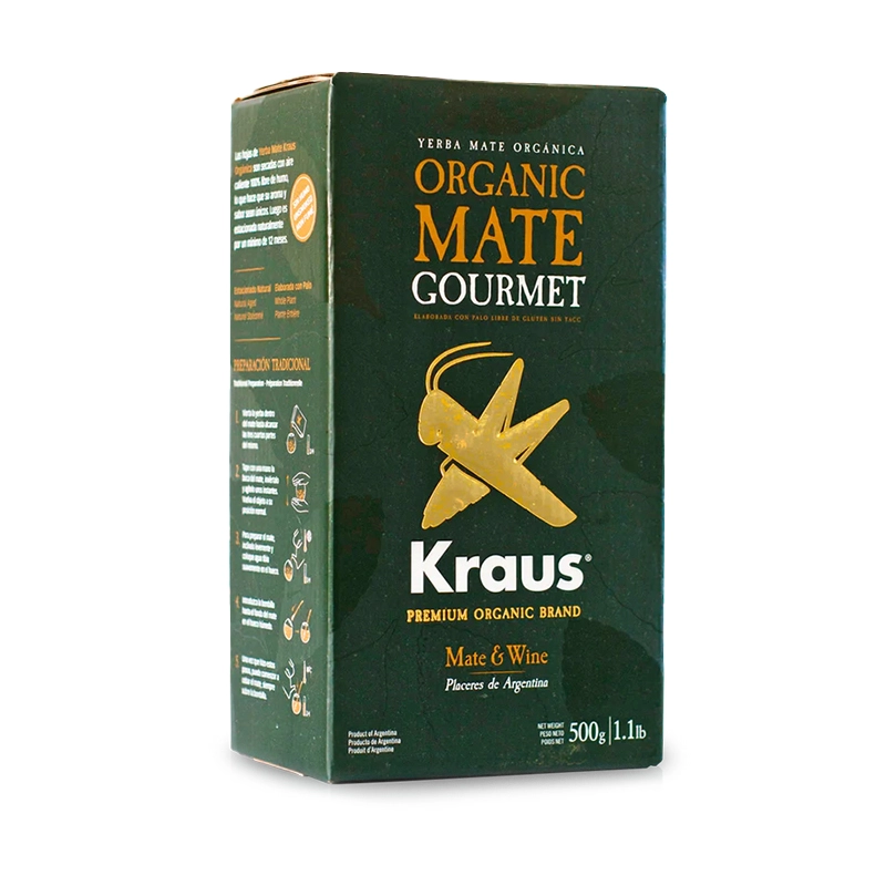 Yerba Mate Kraus Gourmet Orgánica 500 Gr