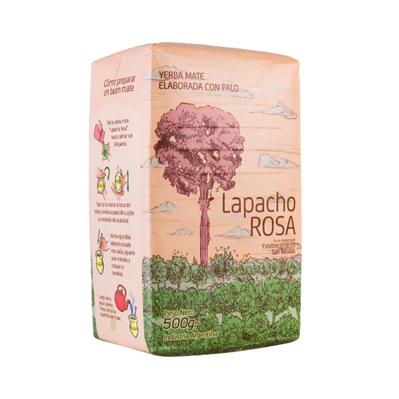Yerba Mate Lapacho Rosa Tradicional 500 Gr